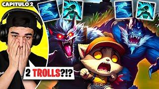 CARREAR UNA PARTIDA con DOBLE TROLL EN EL EQUIPO ¿ES POSIBLE? *RETO* Teemo JUNGLA hasta RANK 1