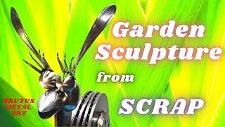 How to make this Big Garden Snail sculpture from scrap