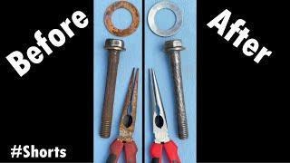 How to EASILY Remove Rust DIY Vinegar and Ketchup #Shorts