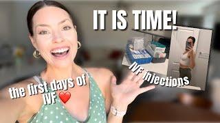 STARTING IVF INJECTIONS ️ Days 1-4 Sharing Meds Dosage Baseline UltraSound & MORE ️