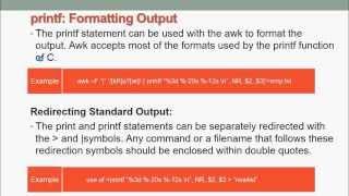 awk Programming in Unix