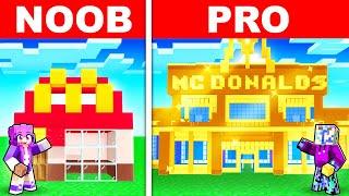 NOOB vs PRO MODERN MCDONALDS HOUSE BUILD CHALLENGE in Minecraft