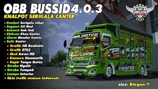 BUSSID V4.0.3 OBB MOD CANTER SERIGALA TRUCK MABAR V3 MODIF TRUCK GRAFIK HD NUANSA INDONESIA