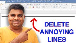 How To Delete a Line In Ms Word