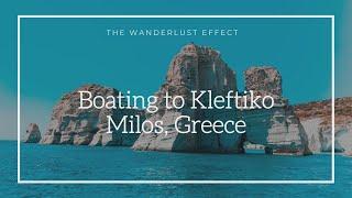 MILOS GREECE Boat Trip to Kleftiko 