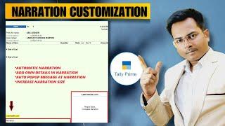 Tally TDL Course - NARRATION CUSTOMIZATION  Tally TDL Tutorial @LearnWell