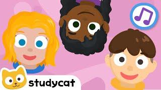 Un Ojo Dos Ojos  One Eye Two Eyes  Canciones para Niños  Aprender Inglés  Studycat