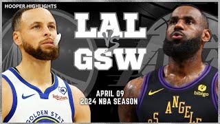 Golden State Warriors vs Los Angeles Lakers Full Game Highlights  Apr 9  2024 NBA Season