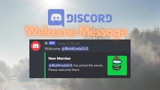 How to code a discord welcome message