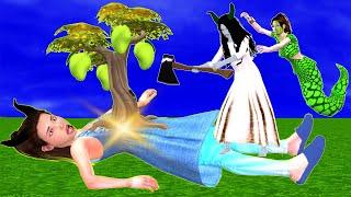 चुड़ैल की बेटी पेट में पेड़ The Witchs Daughter Tree Stories in Hindi Moral Stories Hindi Kahani