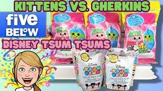 Opening Disney Tsum Tsums and Kittens VS. Gherkins from Five Below
