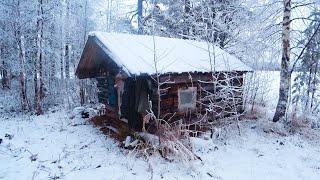 Livе Alone in the Forest Off Grid cabin Found an abandoned tiny house in the woods