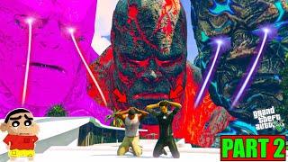 FRANKLIN FOUND ICE GOD MONSTER WITH LAVA MONSTER IN LOS SANTOS IN GTA 5 PART 2