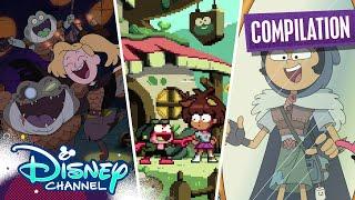 Every Amphibia Theme Song Takeover  Compilation  @disneychannel