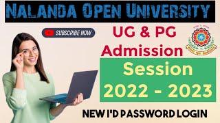 Nalanda Open University UG & PG Admission Online Form 2022 l How to fill NOU Admission Form 2022