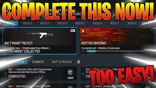 How to Complete ALL MW3 Season 2 Week 1 Challenges FAST How to Unlock Jak Tyrant 762 Kit FAST