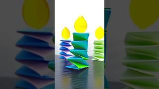 Paper Candle Decoration #papercandle #paperdiya #diy #craft