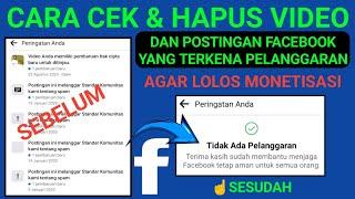 Cara Cek & Hapus Pelanggaran Di Facebook