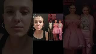 Millie Bobby Brown #reaction Tiktok  Stranger things #shorts