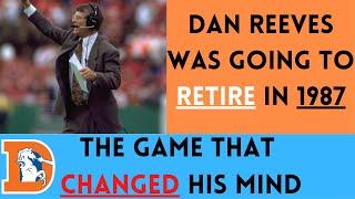 The GAME That SAVED Dan Reeves CAREER  Raiders @ Broncos 1987