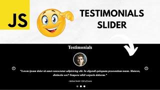 How to Create a Responsive Testimonials Slider w Tiny-slider - HTML CSS & JavaScript