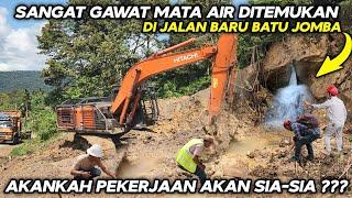 Sangat Gawat  Mata Air Ditemukan Di Jalan Baru Batu Jomba