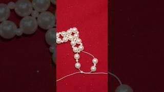 DIY Pearl Necklace #diy #browngirldiys #handmade #pearl #necklace #pearljewellery