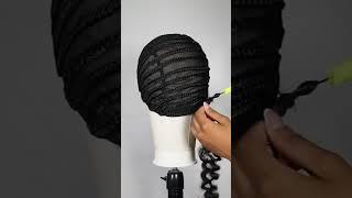 How to use a braided wig cap #crochetwig #naturalhair