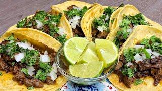 STEAK TACOS  Carne Asada Recipe  How To Make Mexican Street Tacos