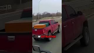 Unbelievable Road Rage Between Semi Truck and Pickup Driver 