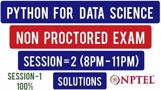 Python for Data Science Non Protected Exam Session 2nd Answers 2021