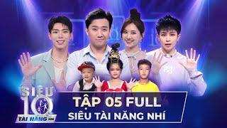 SIÊU TÀI NĂNG NHÍ TẬP 5 FULL  Trấn Thành Hari Won Erik lăn xả hết mình trong game show 2020 STNN