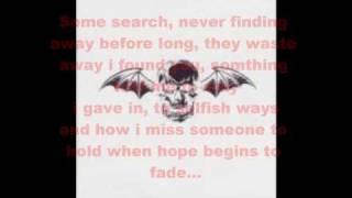 Avenged Seven Fold Dear God Lyrics