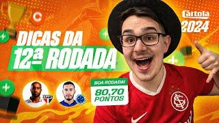 DICAS #12 RODADA  CARTOLA FC 2024  PRA MITAR DE NOVO