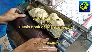 mesin opak singkong  emping singkong Surabaya mesin opak dengan conveyor