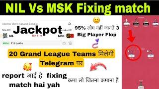 NIL vs MSK Dream11 Kabaddi Team NIL vs MSK Dream11 Prediction nil vs msk starting 7 gl picks