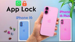 How to Set App Lock on iPhone 16 & iPhone 16 Plus  Lock Any App With Face IDPasscode on iPhone 16