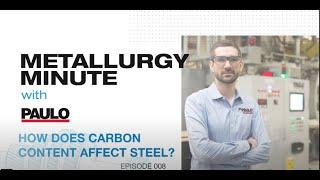 Metallurgy Minute 008 — How Does Carbon Content Affect Steel?