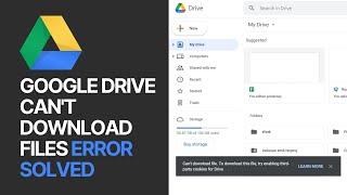 Google Drive ERROR SOLVED Cant Download The File Try Enabling Third Party Cookies 