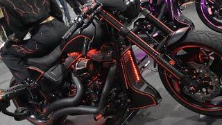 Harcati Motorcycle Showcase at Motor Bike Expo 2024 + MBE Girl Valentina Genco. Like n Subscribe