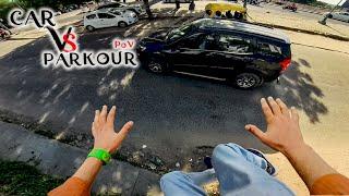 Car Vs Parkour chase  Car Chase  Pov Parkour Chase  @Flyingmeenaboi