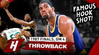 Magic Johnson EPIC Game 4 Comeback Highlights vs Celtics 1987 NBA Finals - 29 Pts FAMOUS HOOK SHOT