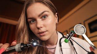 ASMR Doctor Lizi Home Visit for Cranial Nerve Exam & General Checkup.  Medical RP