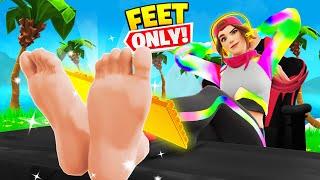 WINNING Fortnite with MY FEET Footnite