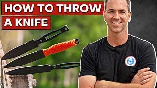 How to Throw a Knife No Spin Knife Throw