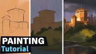 How to Paint Environment Concept Art  Start to Finish 