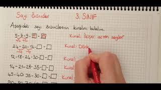 3 SINIF SAYI ÖRÜNTÜLERİ