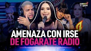 Filtran audio de Amelia Alcántara amenazando con irse de Fogarate Radio para siempre