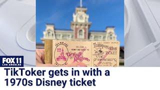 Disney ticket from 1970s ends up working for TikToker trying to get in