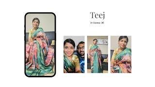 Korea VlogHartalika Teej ki Pooja & Athrav ki School main Retro Fashion#indianinkorea #vlog og